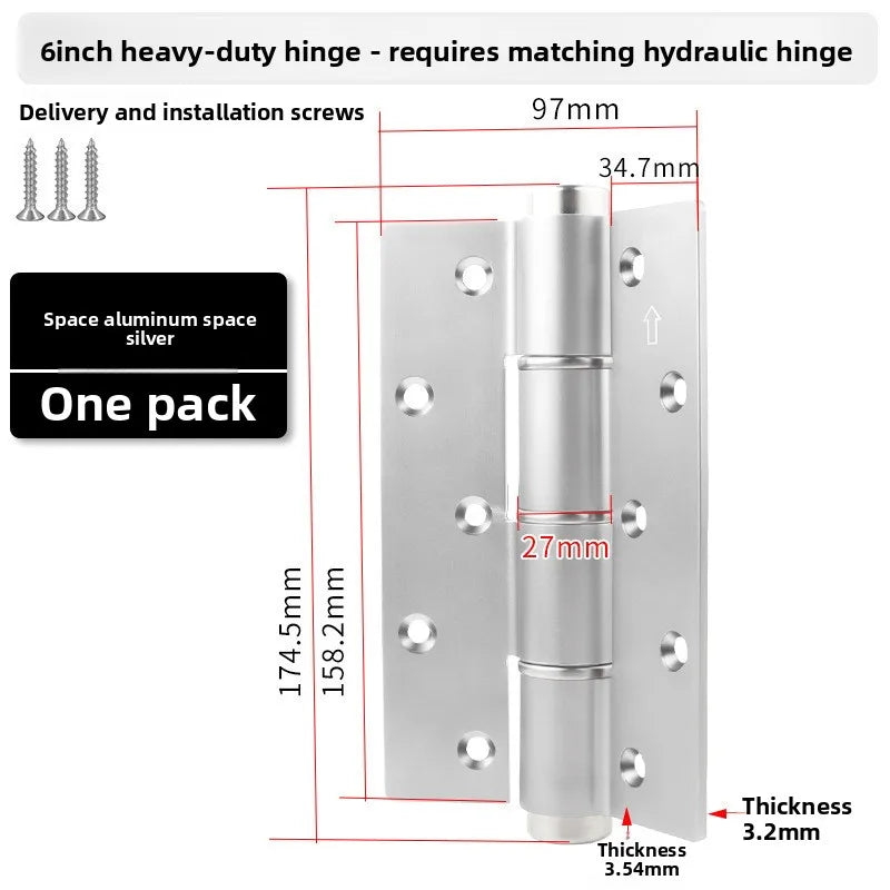 Hydraulic Buffer Invisible Hinge for Hidden Wooden Doors – Automatic & Silent