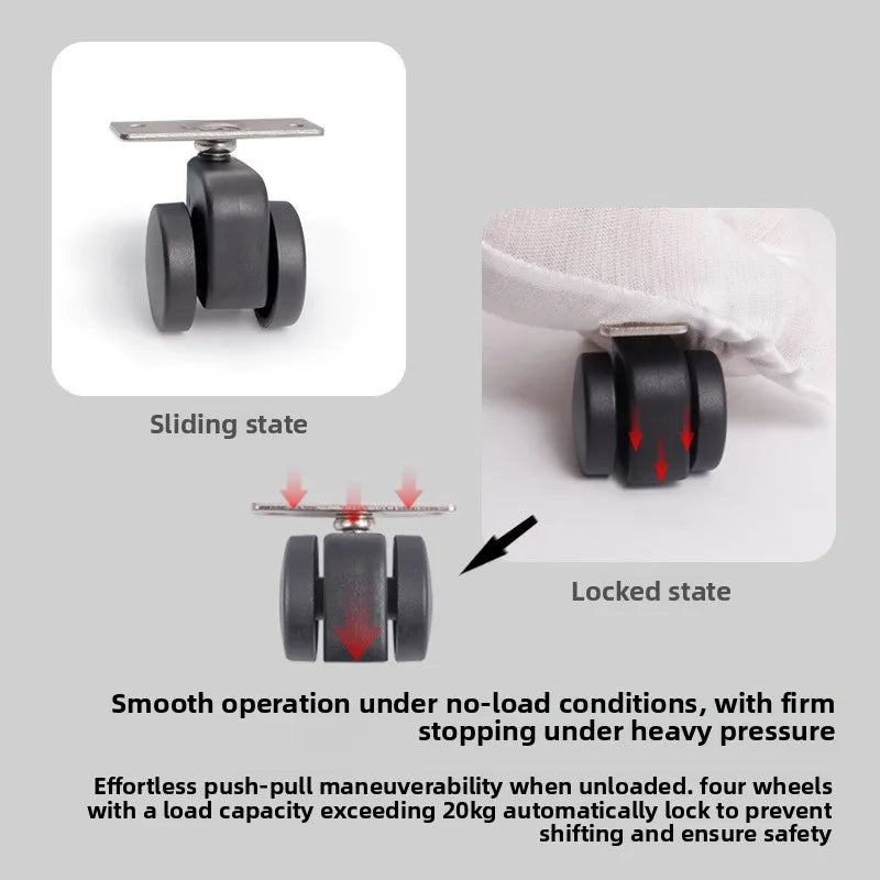 Gravity Self-locking Caster for Study Chairs & Furniture