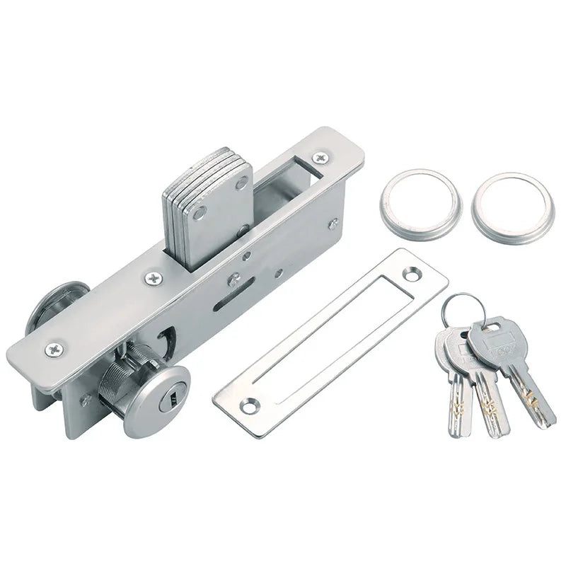 Framed Sliding Door Lock Heaven and Earth Lock Anti-theft Apartment Door Modern Simple Lock Hardware