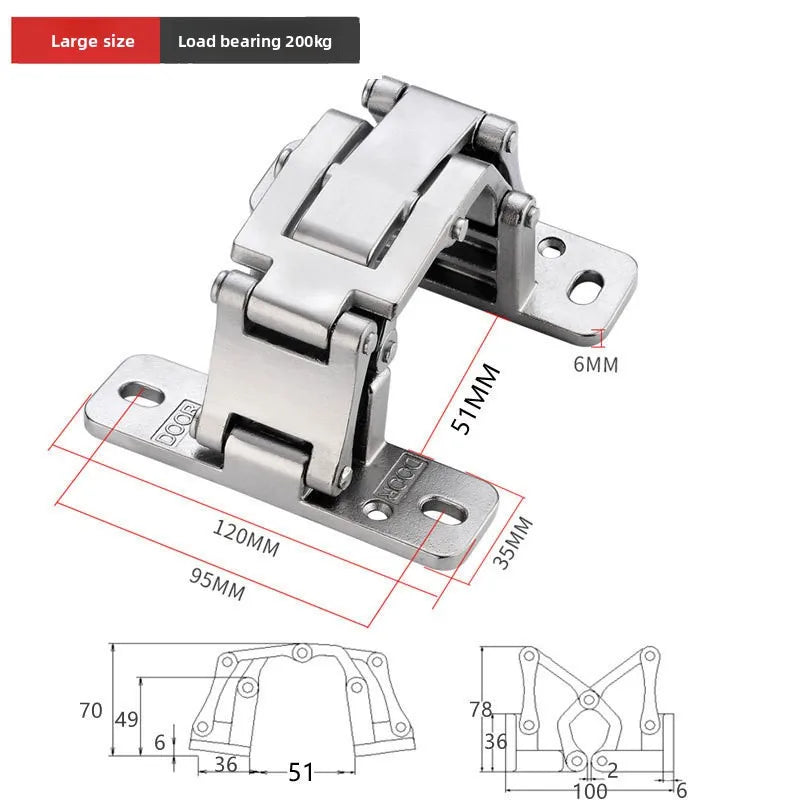 Stone Door Invisible Hinge Heavy-duty Hidden Door 180-degree Adjustable Hidden Door Hinge Two-dimensional Adjustable