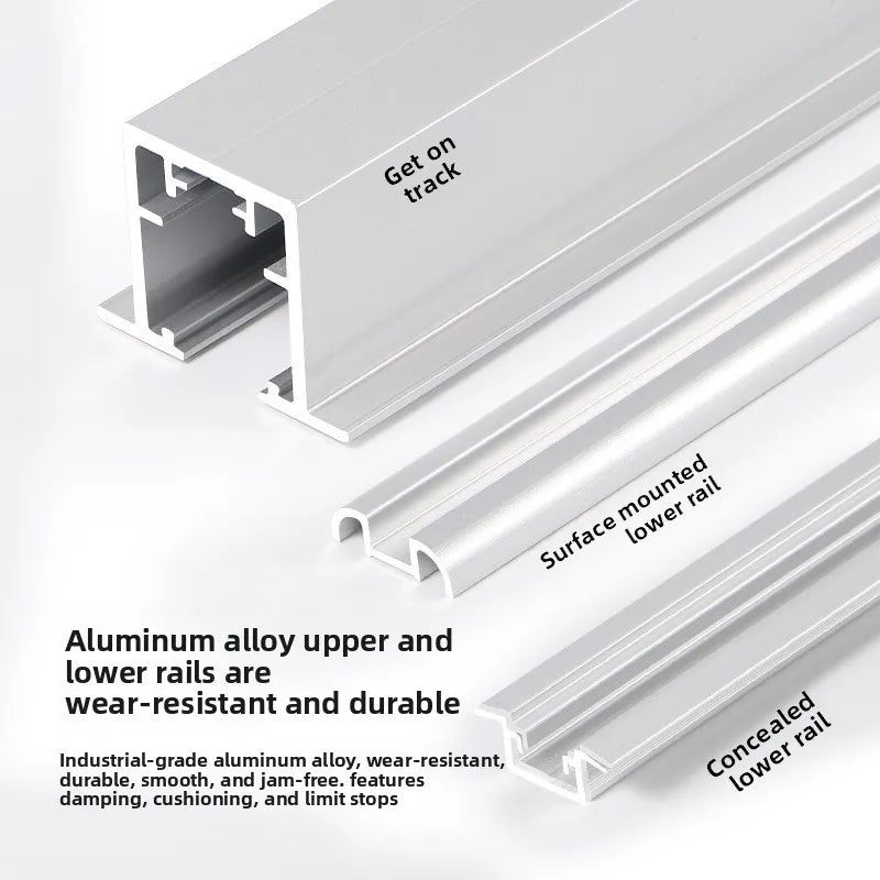 Walk-in Closet Folding Door Hardware Accessories 18 Plate Cloakroom Free Sliding Door Hanging Rail Hanging Slide Rail