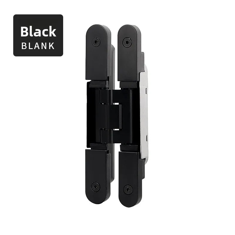 Ultra-thin Invisible Door Hinge 3D Adjustable Cross Hinge Wardrobe Folding Secret Door Hidden Hinge