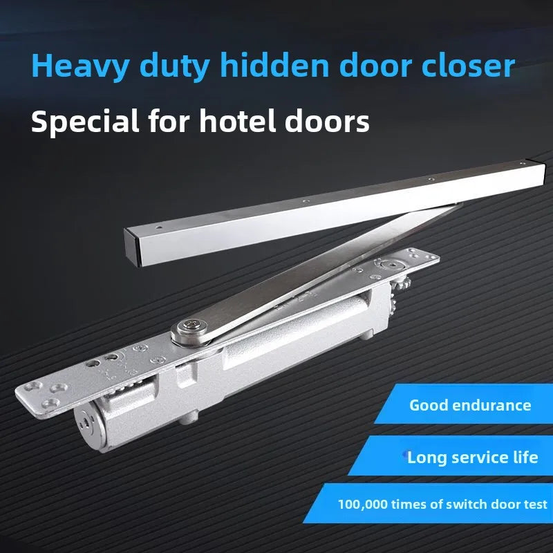 Heavy Duty Hydraulic Hidden Door Closer – Slotted Installation