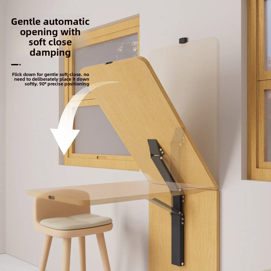 Ultra-thin Wall-mounted Folding Table Wall-mounted Damping Buffer Damper Bar Entrance and Exit Upturn Countertop Support