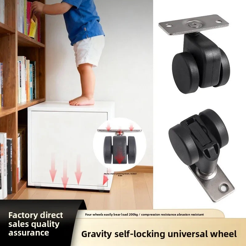 Gravity Self-locking Caster for Study Chairs & Furniture