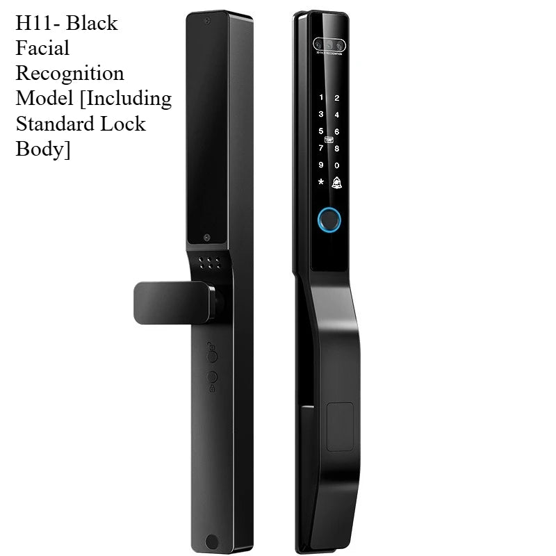 Broken Bridge Aluminum Facial Recognition Smart Lock Graffiti Fingerprint Lock Waterproof and High Temperature Resistance