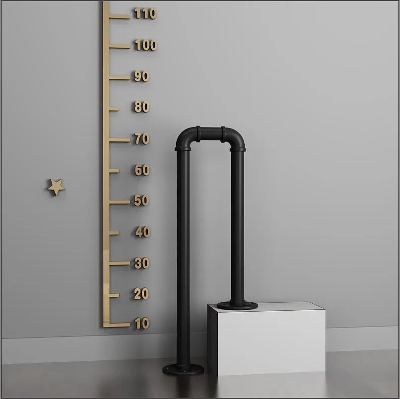 Simple Stair Handrail Household Elderly Children Household Fence Wrought Iron Water Pipe Indoor Creative Tone U-shaped Railing
