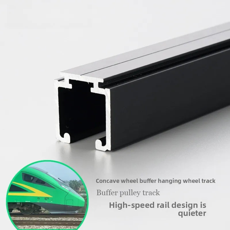 Sliding Door Track Concave Buffer Crane Crane Crane Rail Kitchen Sliding Door Slide Hotel Bathroom Sliding Door Track