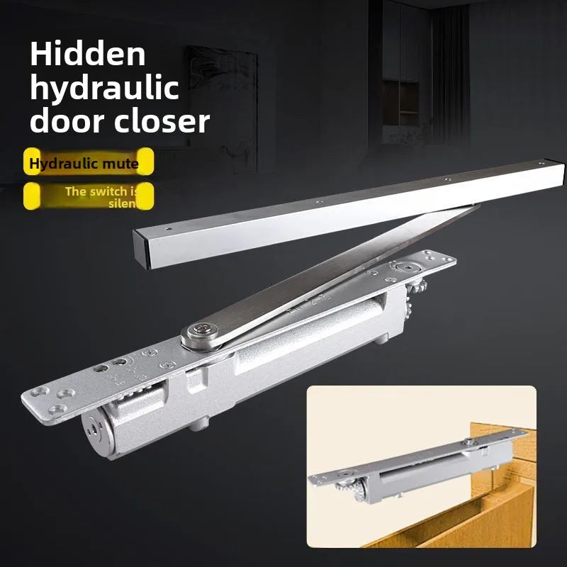 Heavy Duty Hydraulic Hidden Door Closer – Slotted Installation