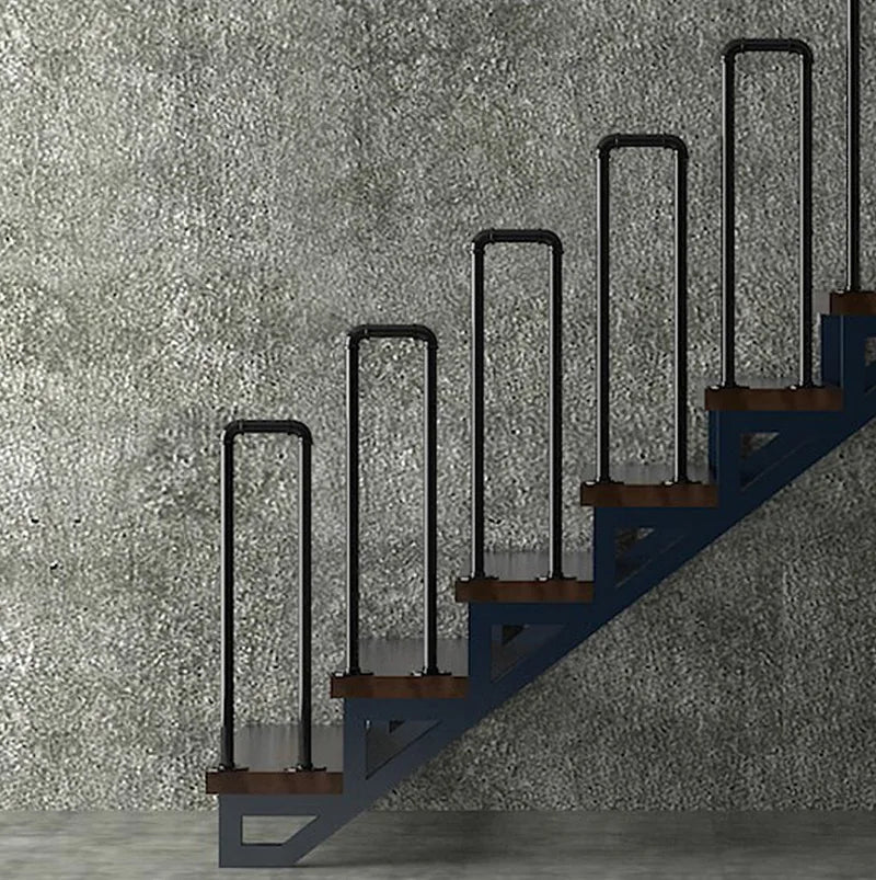 Simple Stair Handrail Household Elderly Children Household Fence Wrought Iron Water Pipe Indoor Creative Tone U-shaped Railing