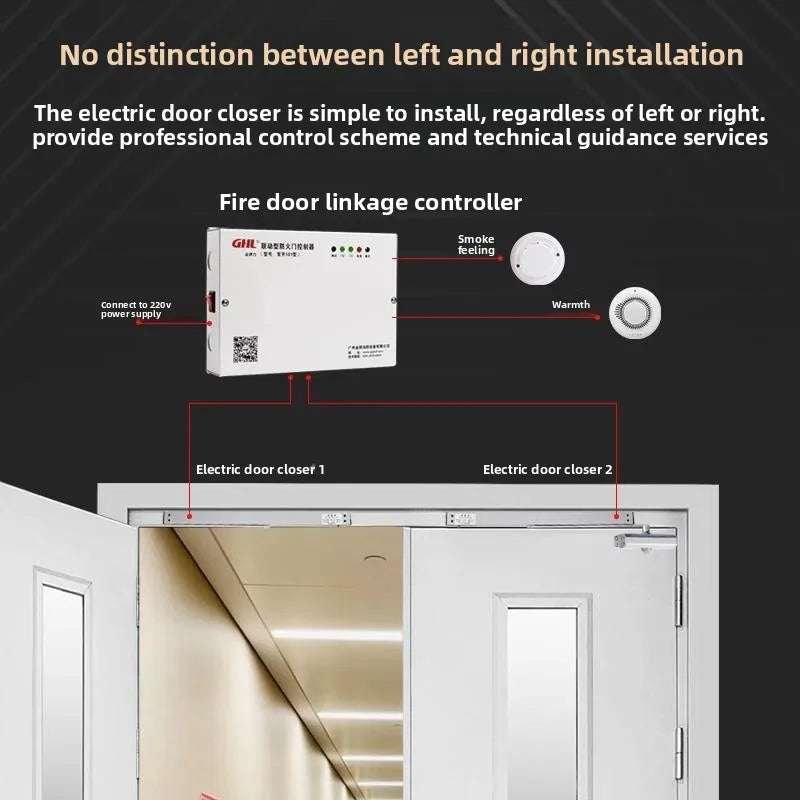 Fire Linkage Door Closer – Electromagnetic Release for Normally Open Fire Doors