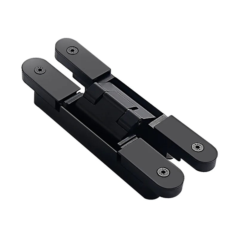 Ultra-thin Invisible Door Hinge 3D Adjustable Cross Hinge Wardrobe Folding Secret Door Hidden Hinge