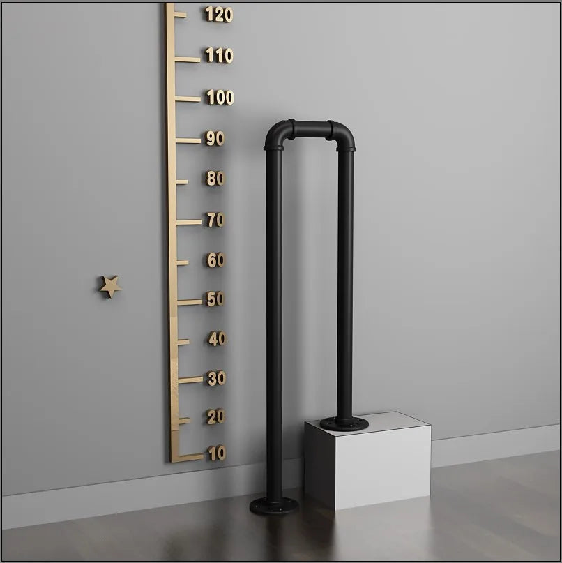 Simple Stair Handrail Household Elderly Children Household Fence Wrought Iron Water Pipe Indoor Creative Tone U-shaped Railing