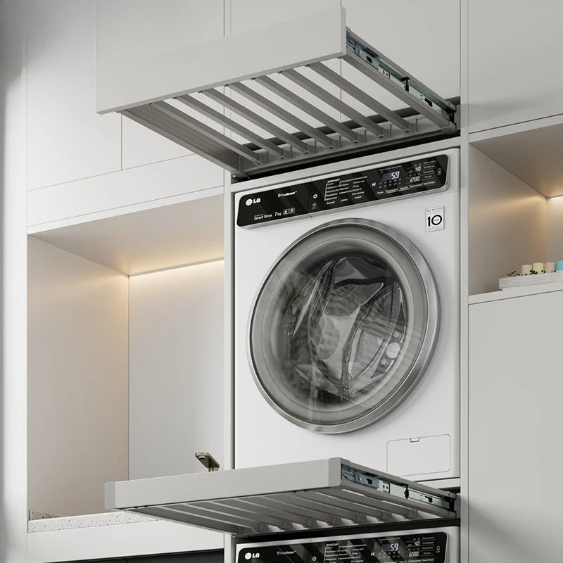 Washing Machine Pull Hanger, Hidden Telescopic Invisible Pants Hanger Above Balcony, Pants Draw Built-in Storage Slide