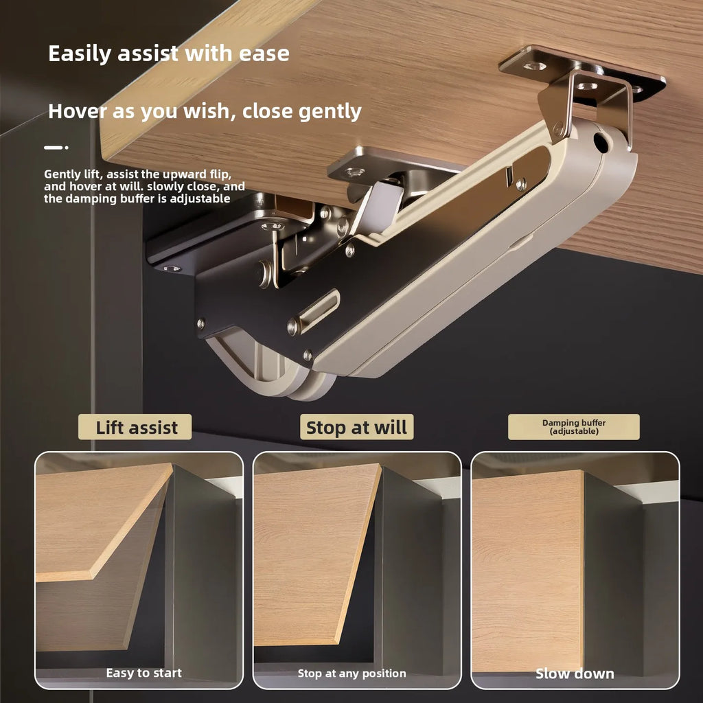 Cabinet Upturn Door Can Be Stopped At Will, Support Rod, Top-mounted Damping Belt Buffer Hydraulic Rod