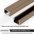 Up and Down Folding Window Hardware Accessories Large Angle Arbitrary Stop Wooden Frame Free Hover Sliding Track