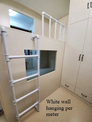 Nordic Ladder Household Straight Ladder Student Dormitory Up and Down Bed Ladder Loft Stairs Wrought Iron Loft Retro