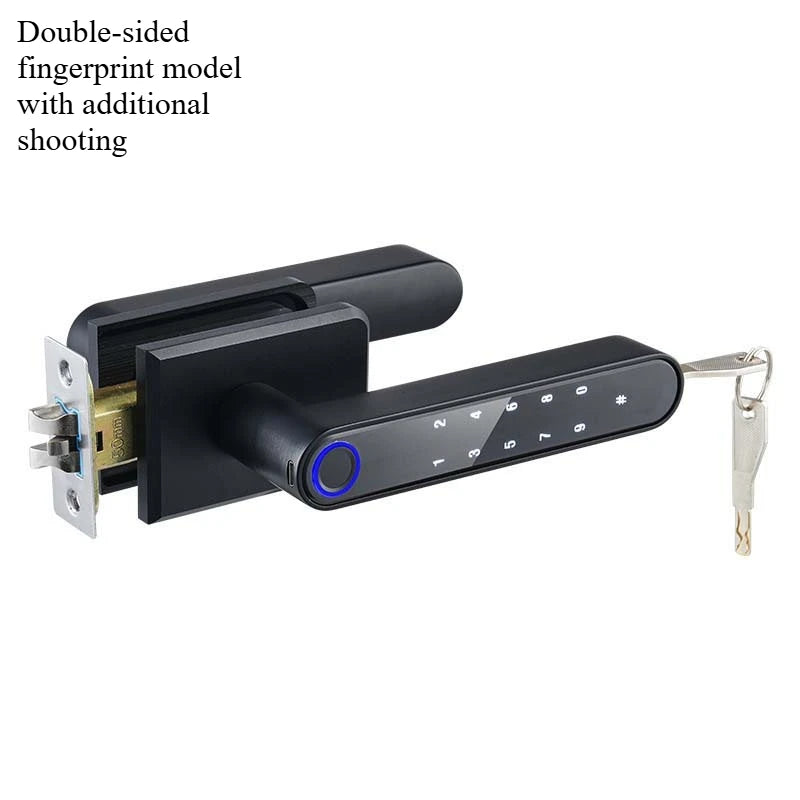 Broken Bridge Aluminum Fingerprint Smart Lock for Sliding Doors – Waterproof
