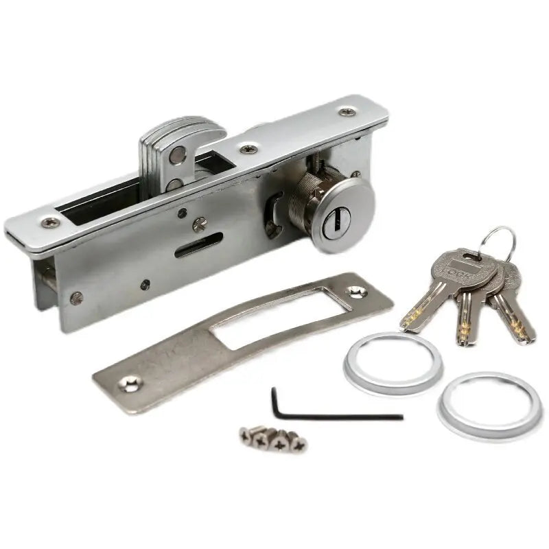 Framed Sliding Door Lock Heaven and Earth Lock Anti-theft Apartment Door Modern Simple Lock Hardware