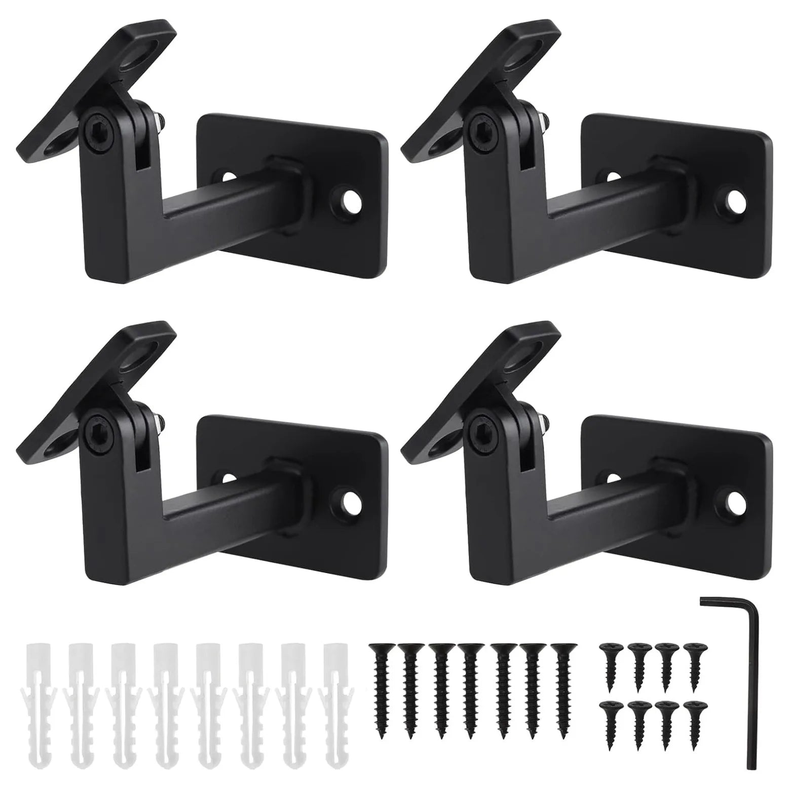 Adjustable Handrail Bracket Wall Hanging Wrought Iron Railing Bracket Stair Bracket DIY Stair Handrail Accessories