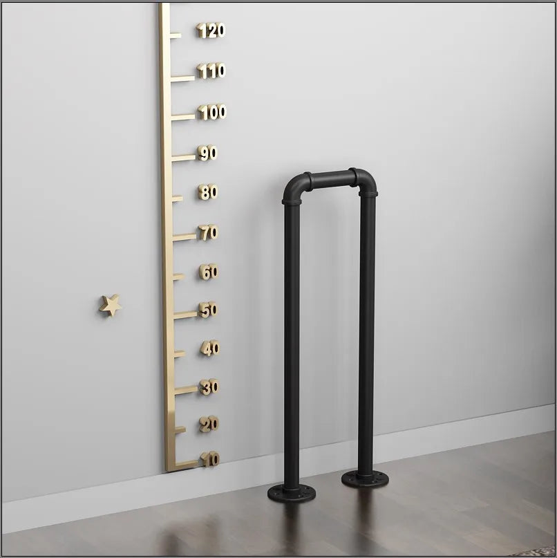 Simple Stair Handrail Household Elderly Children Household Fence Wrought Iron Water Pipe Indoor Creative Tone U-shaped Railing