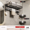 Gun Ash Towel Rack, Toilet Rack, Non-punching Bathroom Rack, Integrated Pendant, Toilet, Bathroom Towel Rack