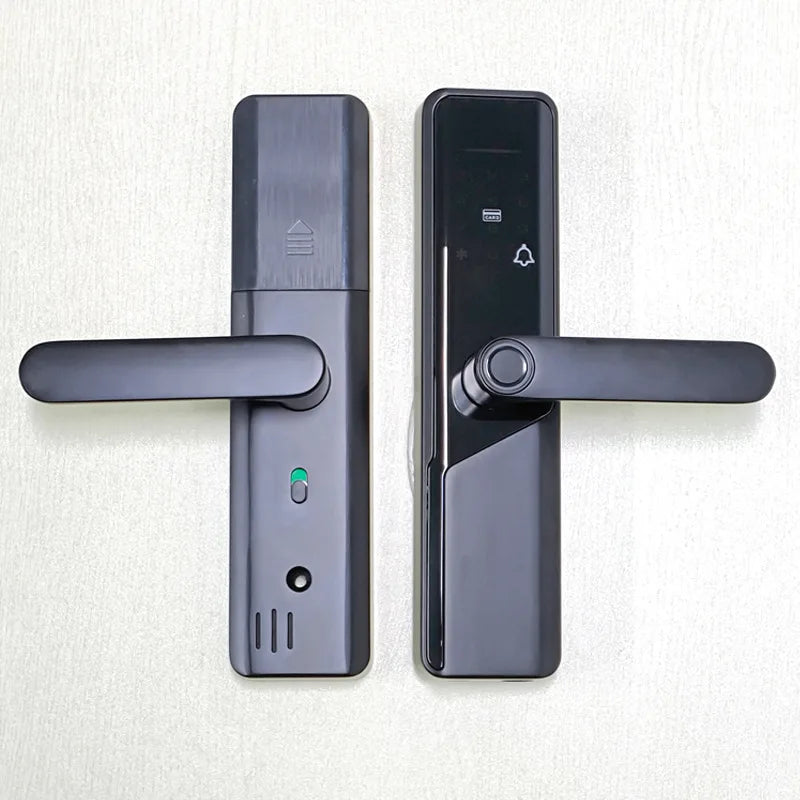 Graffiti Fingerprint Smart Lock – One-Grip Access for Apartments & Homestays