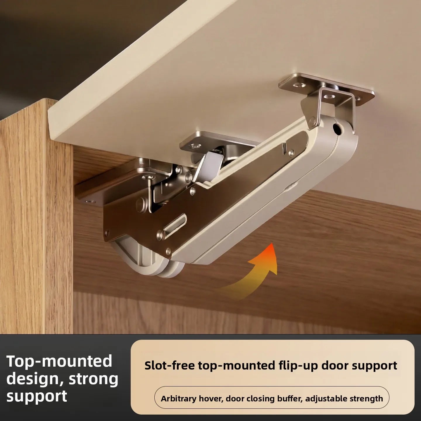 Cabinet Upturn Door Can Be Stopped At Will, Support Rod, Top-mounted Damping Belt Buffer Hydraulic Rod