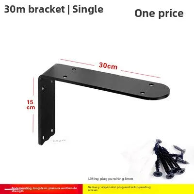 Modern Simple Wall Triangular Wrought Iron Bracket Home Kitchen Baffle Rack Restaurant Bar Right Angle Ledge