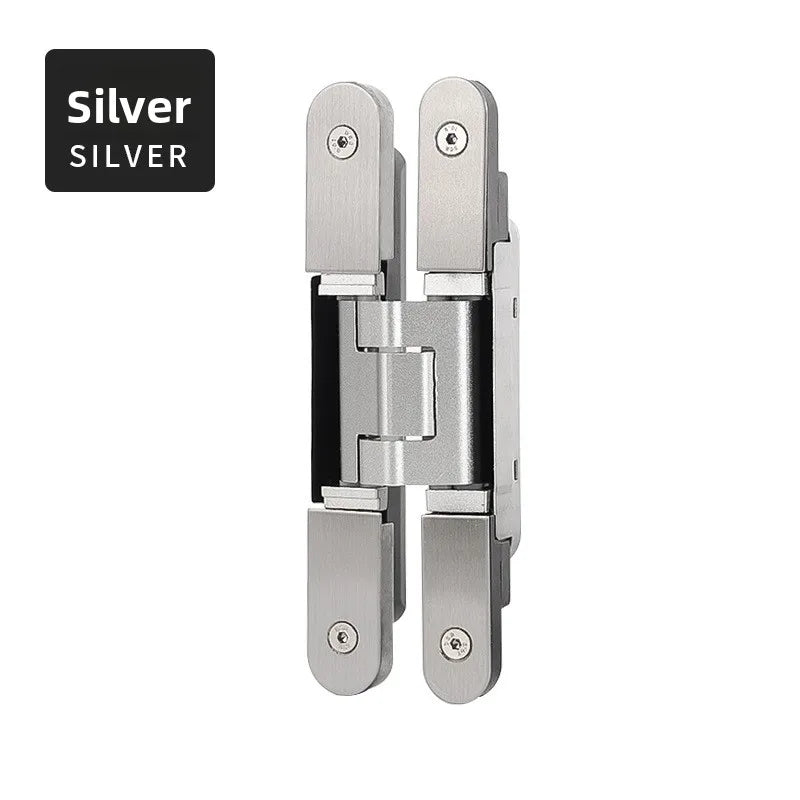 Ultra-thin Invisible Door Hinge – 3D Adjustable for Wardrobes & Secret Doors
