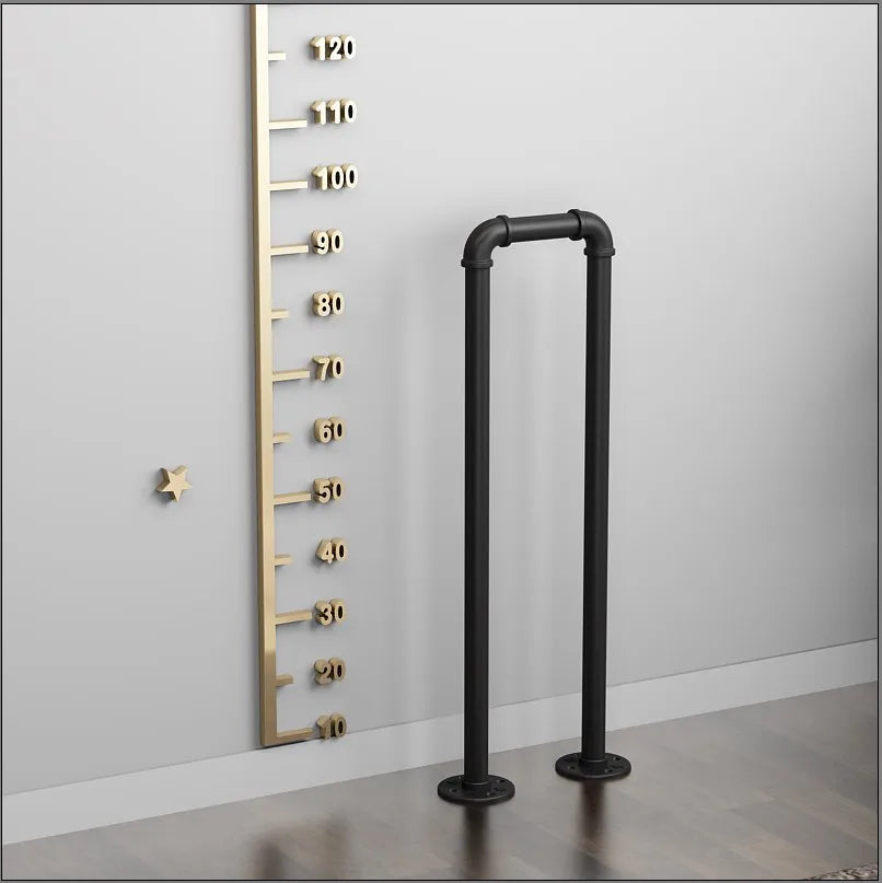 Simple Stair Handrail Household Elderly Children Household Fence Wrought Iron Water Pipe Indoor Creative Tone U-shaped Railing