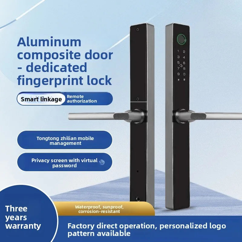 B8 Broken Bridge Aluminum Fingerprint Lock Tongtong Zhilian Tuya Fingerprint C-level Core Smart Lock
