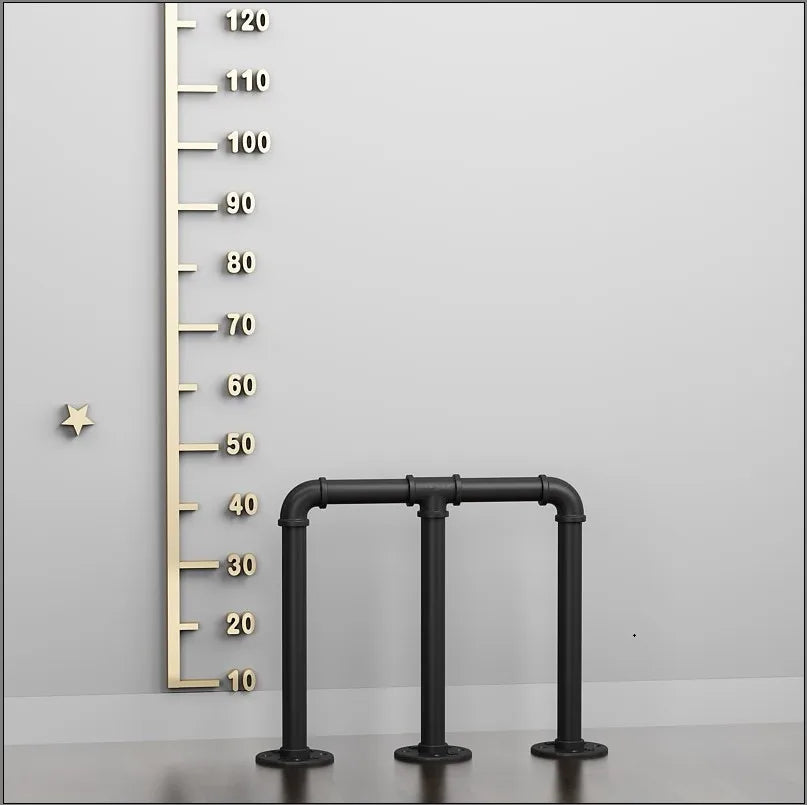 Simple Stair Handrail Household Elderly Children Household Fence Wrought Iron Water Pipe Indoor Creative Tone U-shaped Railing