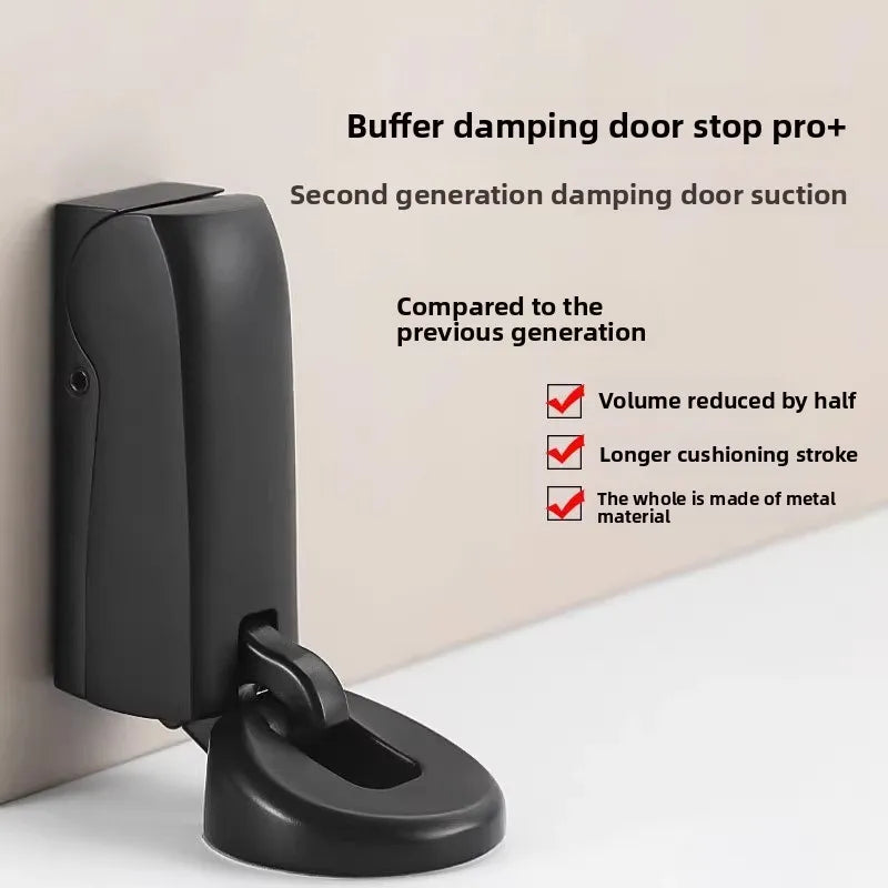 Hydraulic Damping Door Suction Bedroom Bathroom Door Windproof Suction Hydraulic Silent Anti-collision Door Stop