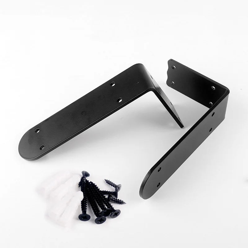 Modern Simple Wall Triangular Wrought Iron Bracket Home Kitchen Baffle Rack Restaurant Bar Right Angle Ledge