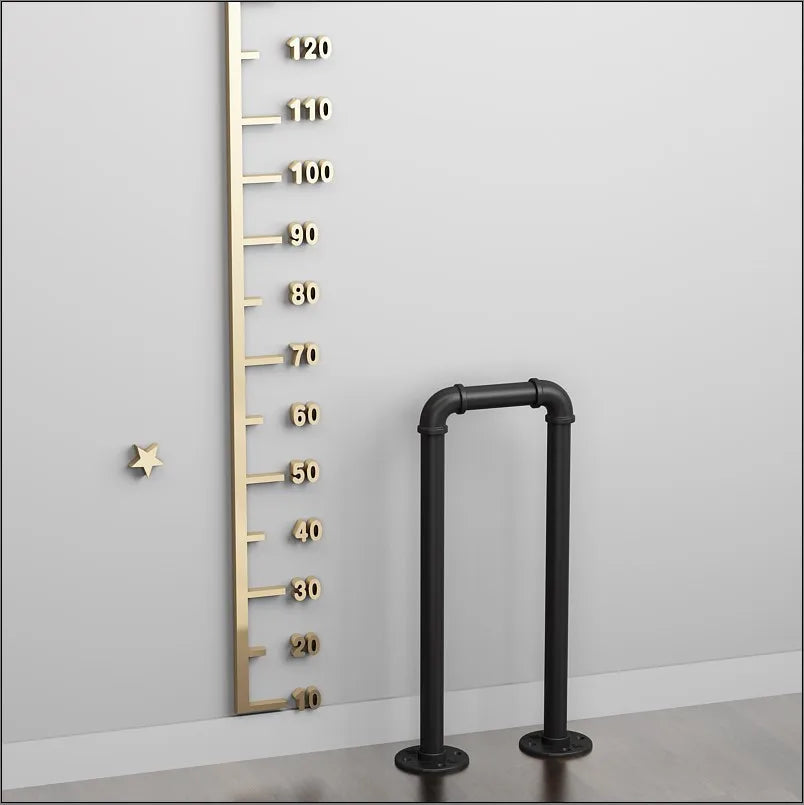 Simple Stair Handrail Household Elderly Children Household Fence Wrought Iron Water Pipe Indoor Creative Tone U-shaped Railing