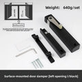 Heavy Duty Door Damper Wooden Swing Door Open Outside Invisible Household Silent Hydraulic Buffer Door Closer