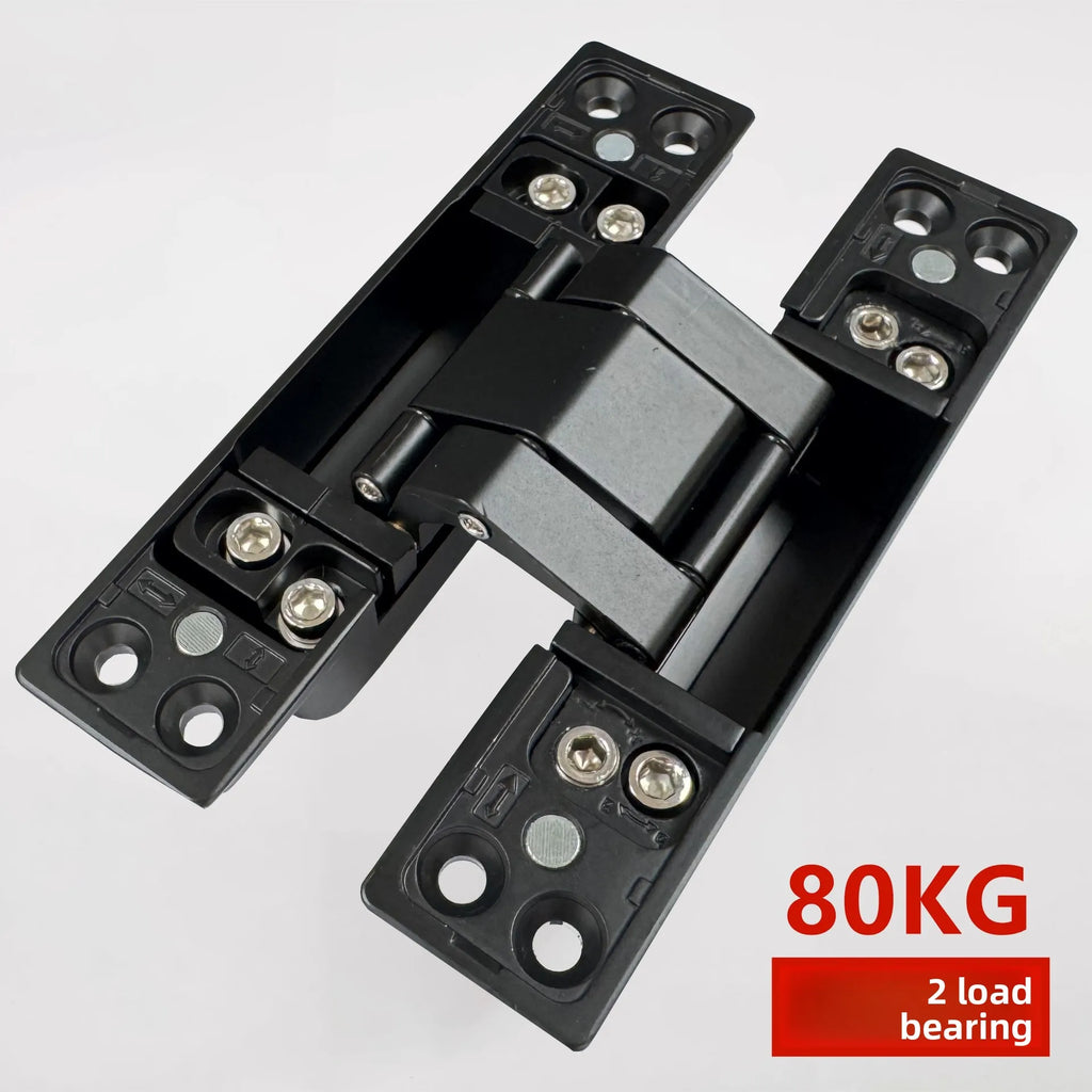 Invisible Square Head 3D Adjustable Hinge Folding Wooden Door Cross Hidden Hinge