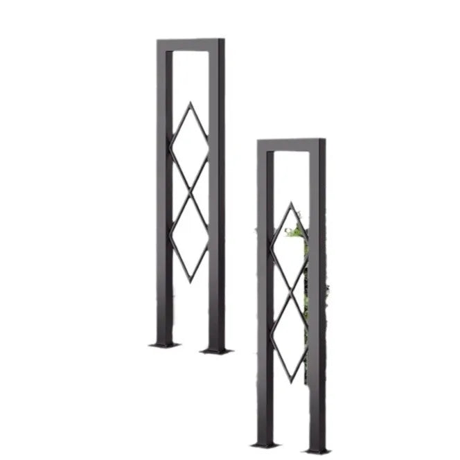 Nordic Simple Rhombus Handrail Stair Railing Wrought Iron Handrail Guardrail Column Indoor Stair Guardrail Gold Column