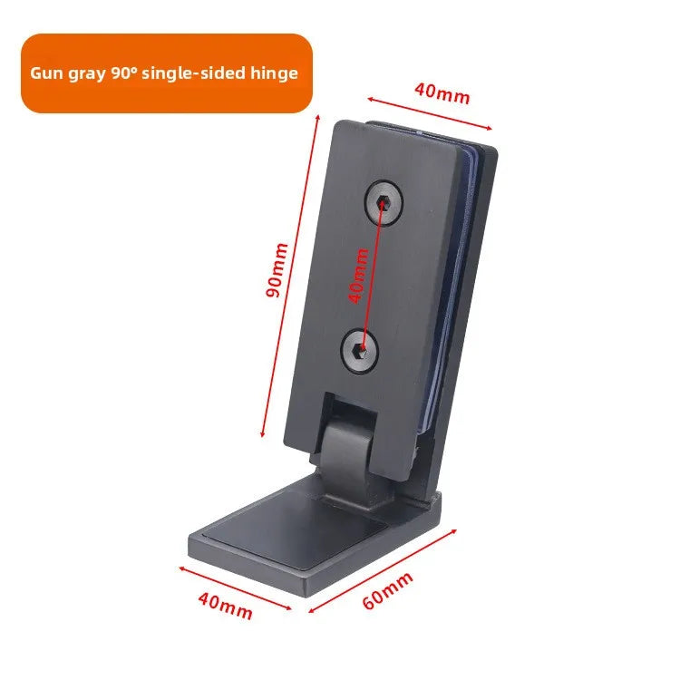 Frameless Glass Door Rectangular Hinge – 304 Stainless Steel