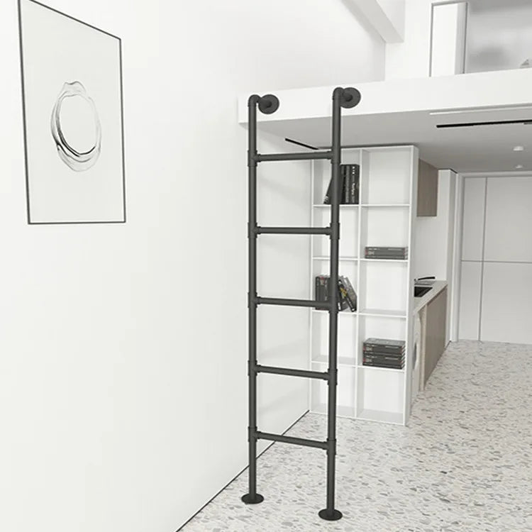 Nordic Ladder Household Straight Ladder Student Dormitory Up and Down Bed Ladder Loft Stairs Wrought Iron Loft Retro