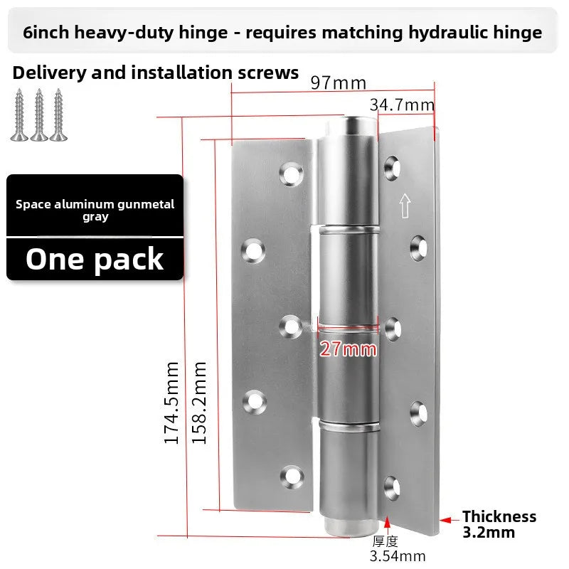 Hydraulic Buffer Invisible Hinge for Hidden Wooden Doors – Automatic & Silent