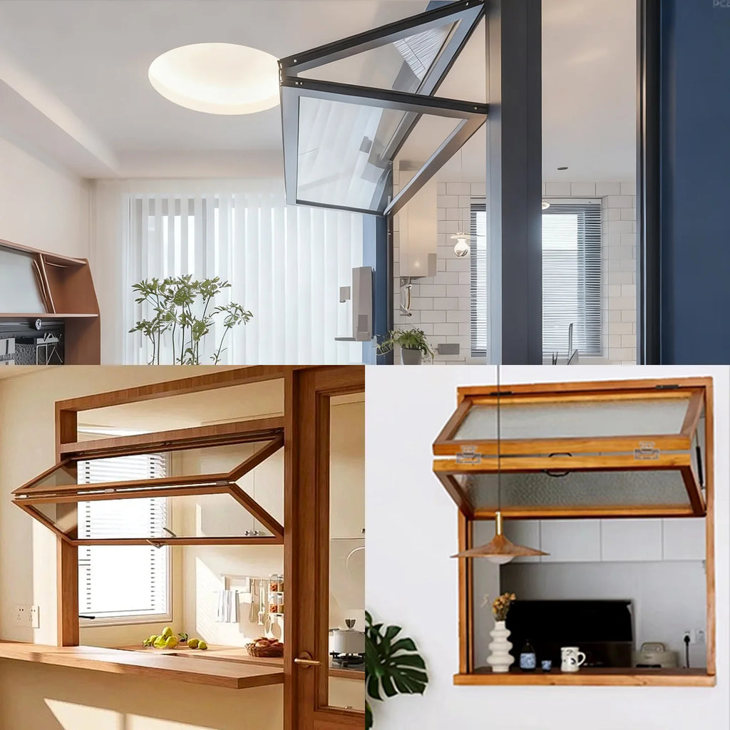 Up and Down Folding Window Hardware Accessories Large Angle Arbitrary Stop Wooden Frame Free Hover Sliding Track