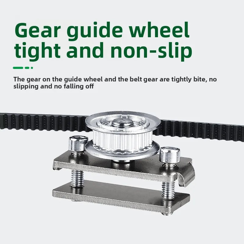 Sliding wooden door 2 + 2 anti-directional folio double linkage buffer track pulley linkage door hanging wheel accessories