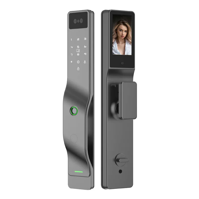 Automatic 3D Facial Recognition Mobile Phone Remote Smart Door Lock Fingerprint Password Unlocking