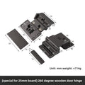 260 Degree Large Angle Folding Door Slide Rail Rail Wardrobe Without Lower Rail Cabinet Door Fully Open Hardware Accessories