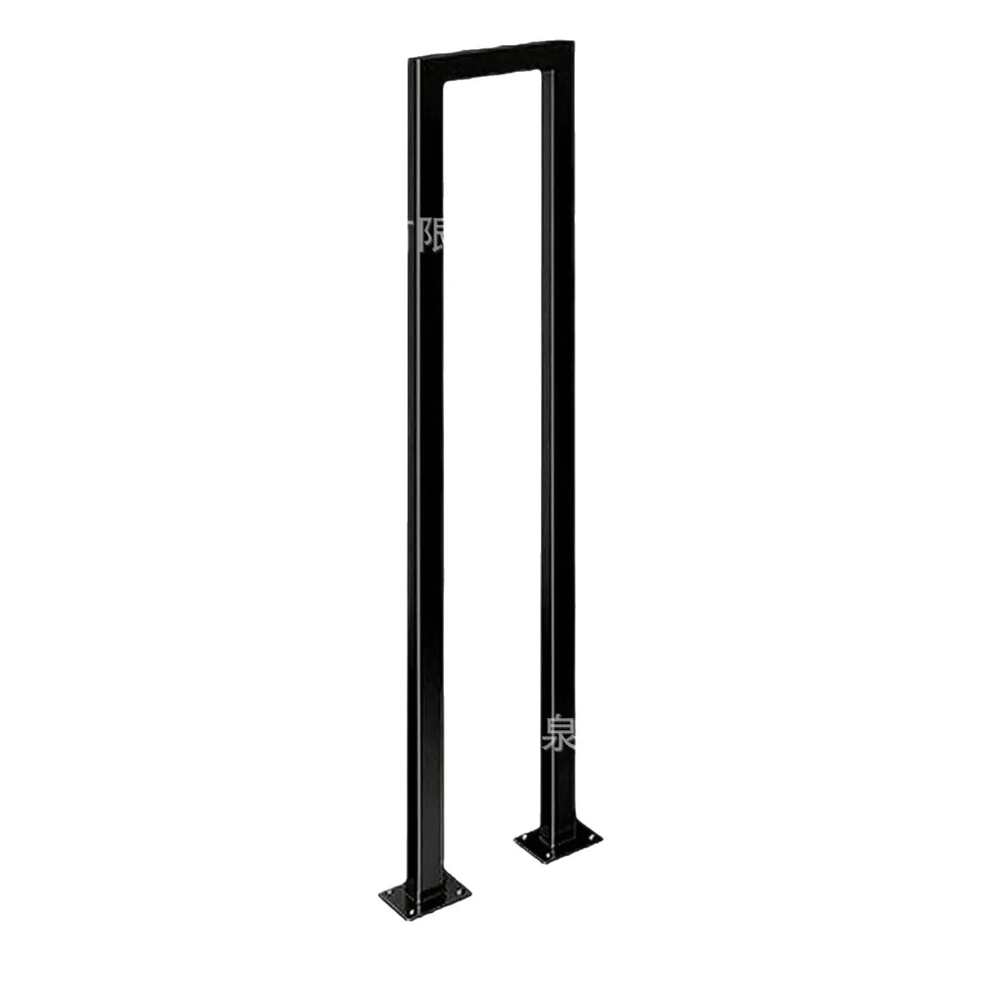 Black Sturdy Non-slip U-shaped Safety Guardrail Retro Industrial Iron Handrail Safety Handrail Stair Handrail Bracket