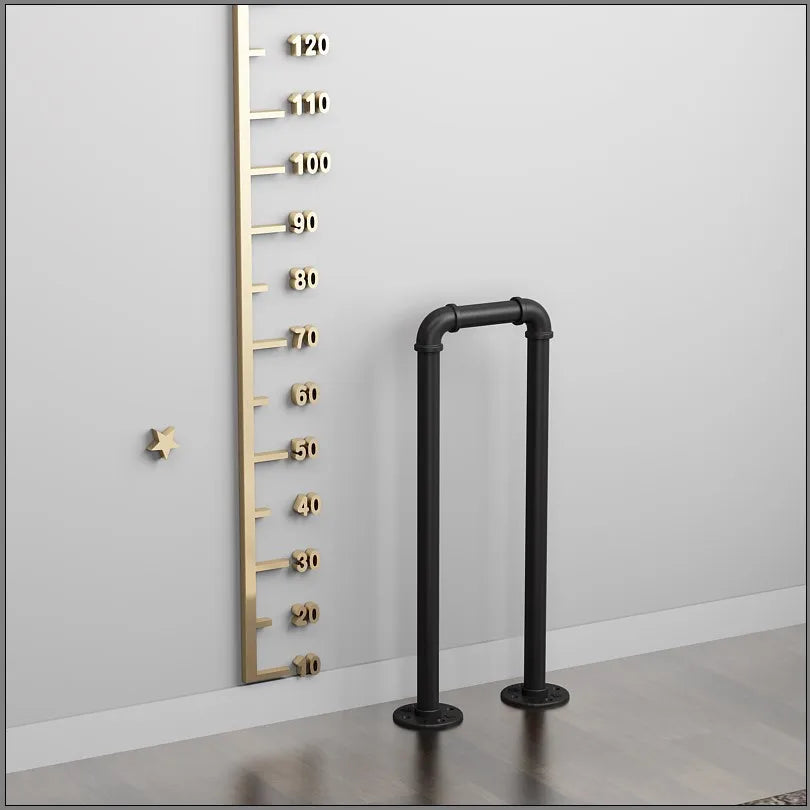 Simple Stair Handrail Household Elderly Children Household Fence Wrought Iron Water Pipe Indoor Creative Tone U-shaped Railing