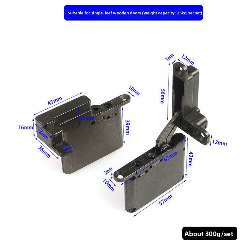 Aluminum Frame Door 3D Adjustable Damping Hinge Invisible Hydraulic Buffer Hidden Heavy Heaven and Earth Hinge
