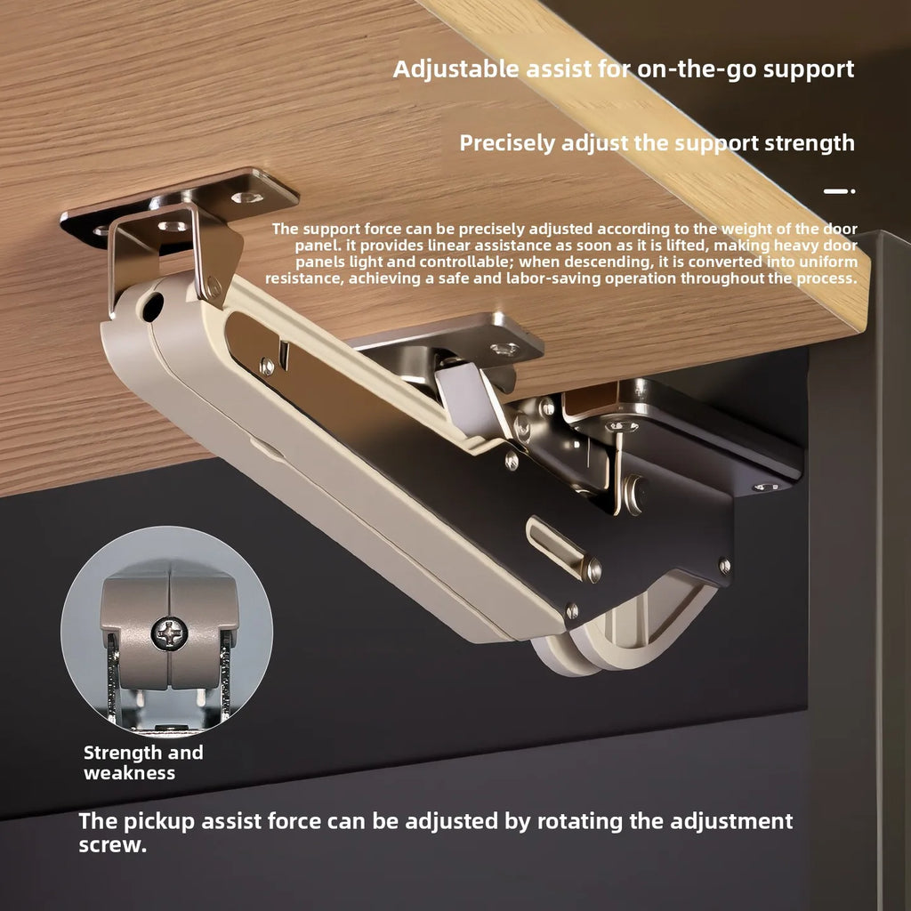 Cabinet Upturn Door Can Be Stopped At Will, Support Rod, Top-mounted Damping Belt Buffer Hydraulic Rod